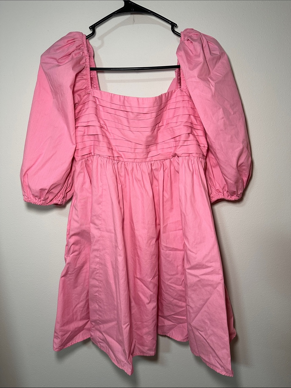Abercrombie & Fitch Pink Puff Sleeve Mini Dress